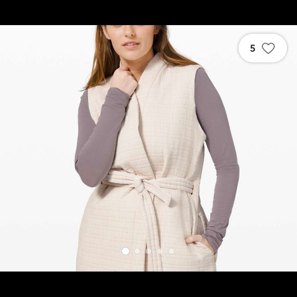 lululemon athletica Jackets & Blazers - Lululemon Serene Travels Quilted Sleeveless Belted Vest